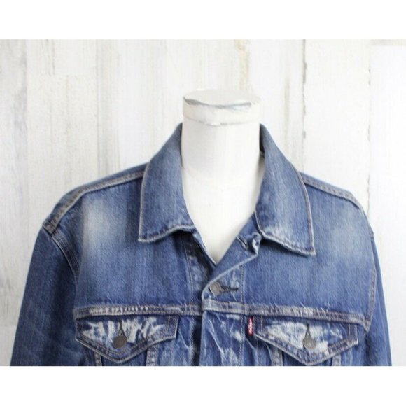 Levi Strauss & Co Denim Trucker Jacket 72334 SZ M - Picture 2 of 9